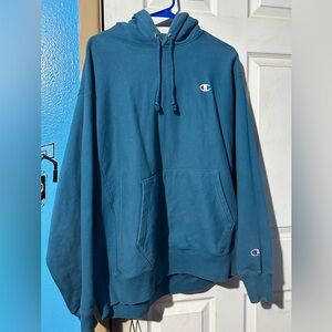 Champion Turquoise Blue Hoodie for Men